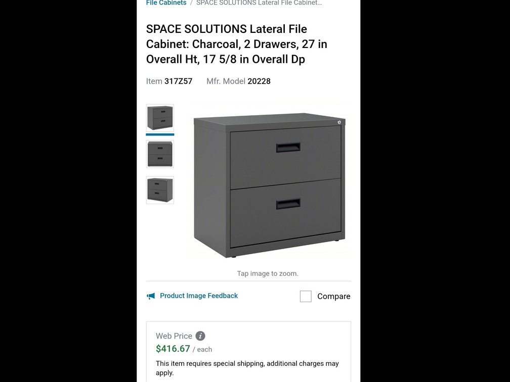 2 drawer file cabinet no keys
