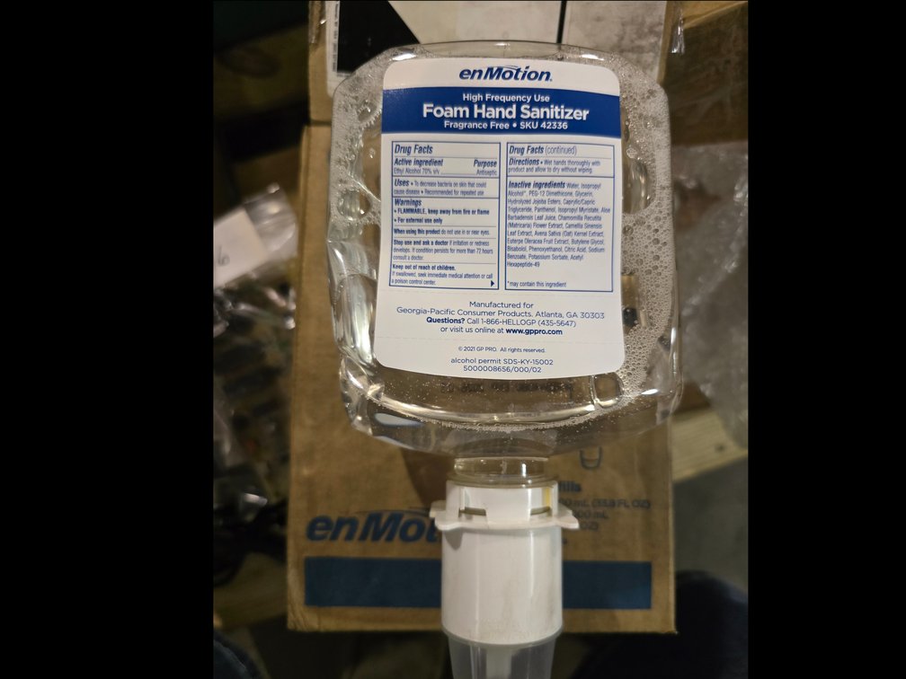 Foaming hand sanitizer