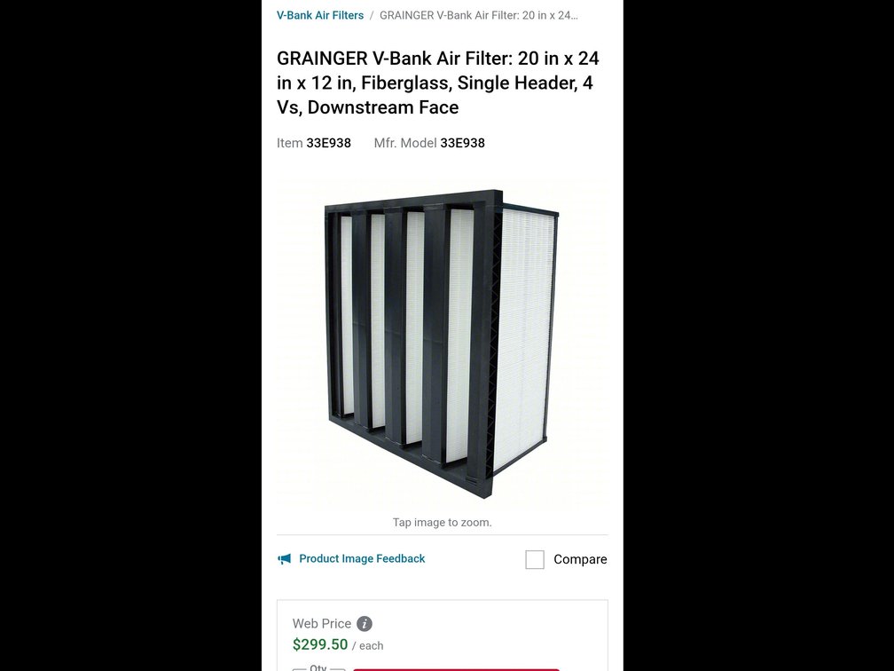 V Bank Air Filter