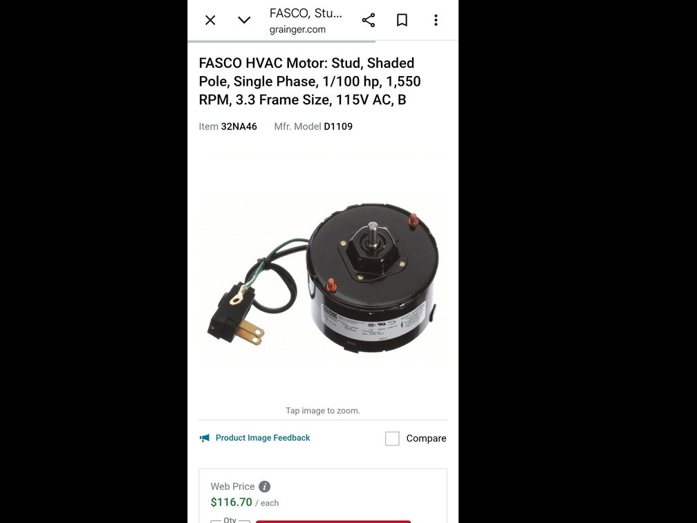 Fasco hvac motor
