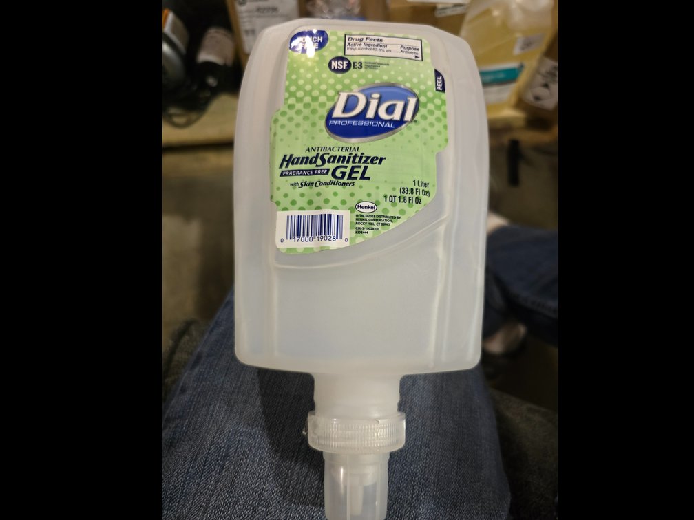 (3x)Dial hand sanitizer gel