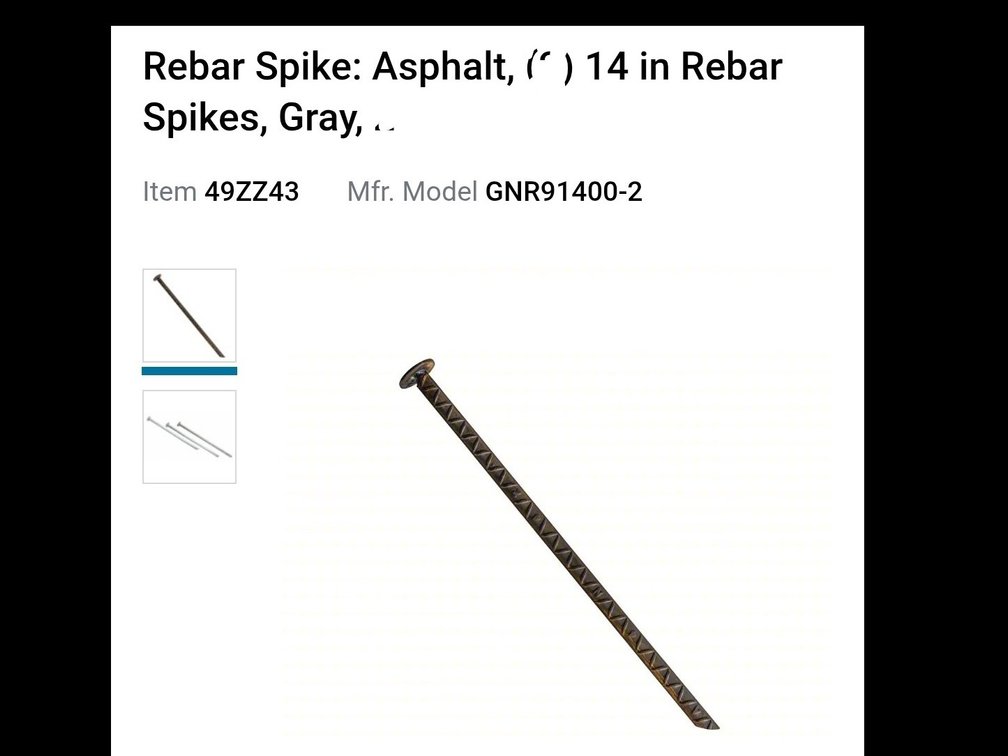 Lot of 21 14" Rebar spikes
