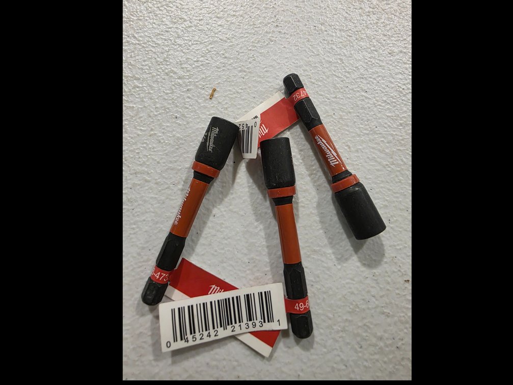 (3x) Milwaukee Shockwave 1/4" nut driver
