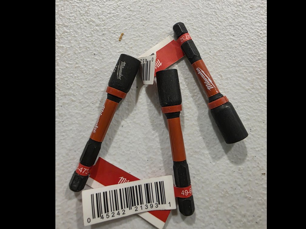 (3x) Milwaukee Shockwave 1/4" nut driver