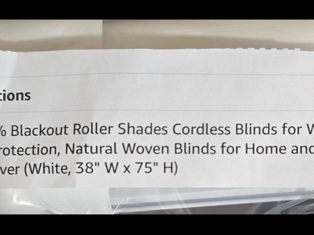 Blackout cordless roller shade