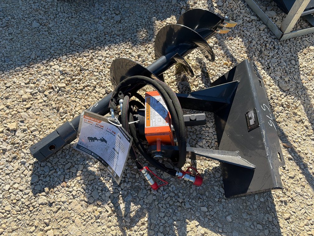 Unused Wolverine Mini Skid Steer Auger & Bit