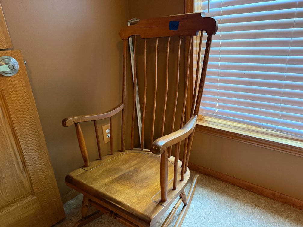 Wooden rocking chair