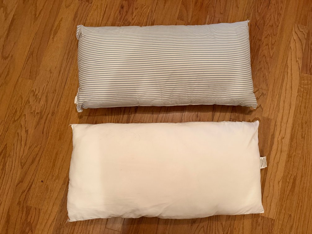 (2) Large pillows