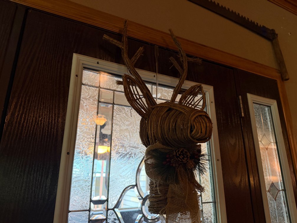 Reindeer door hanger