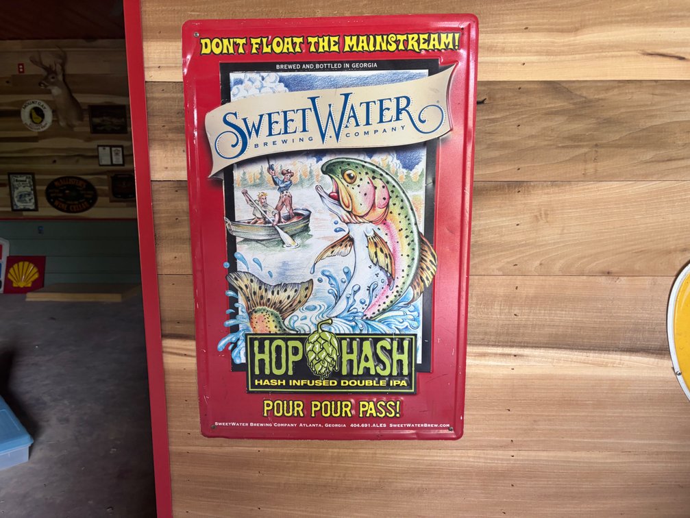 “Sweet Water” Metal Sign