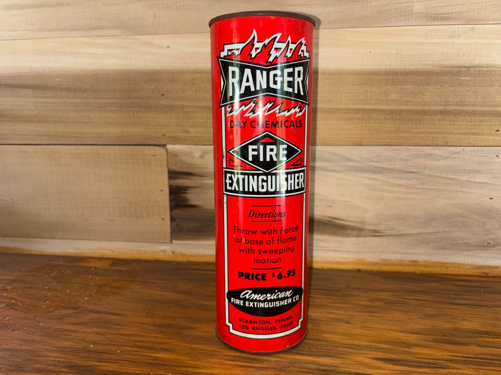 Vintage Ranger Fire Extinguisher Can