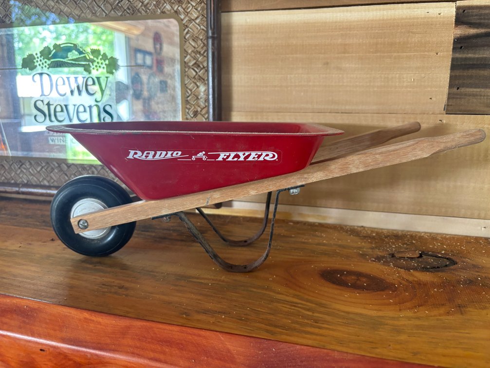 Mini Radio Flyer Wheel Barrow decoration