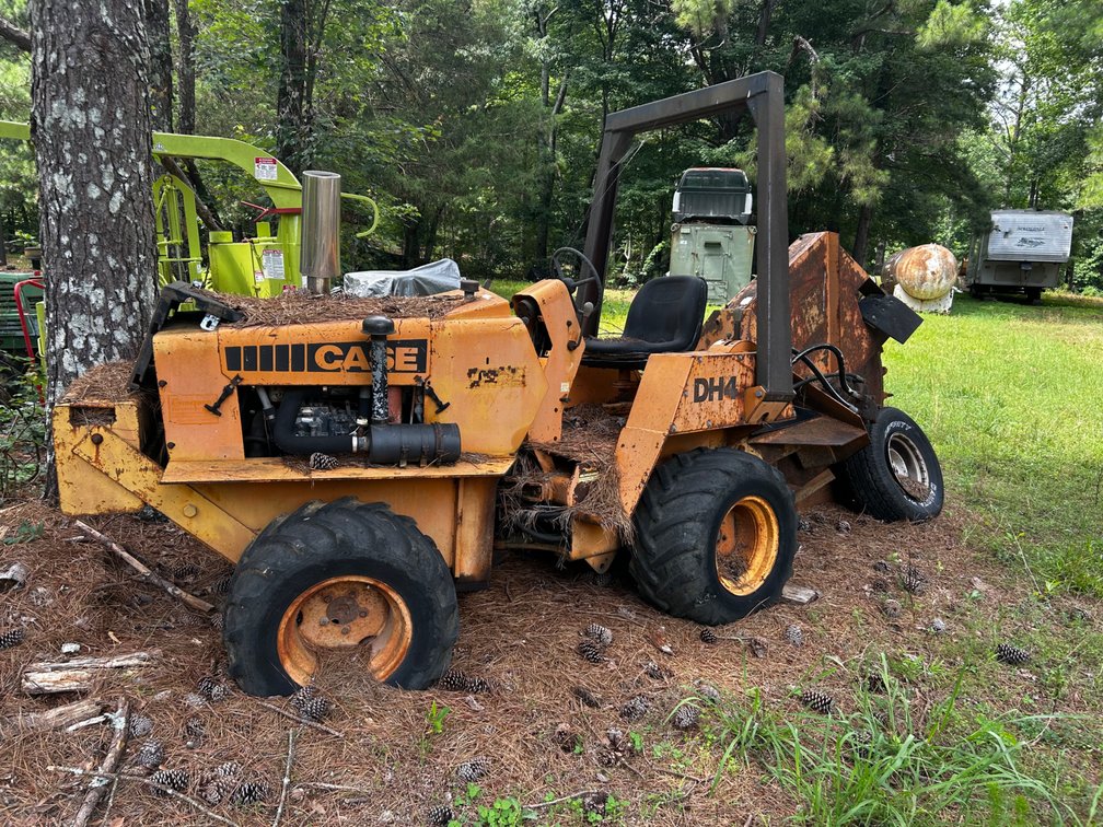 Case DH4 ride on trencher or cable plow