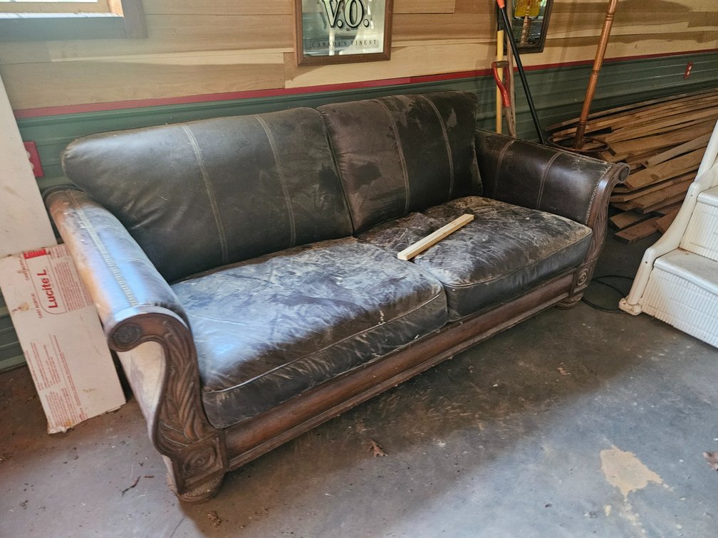Leather couch