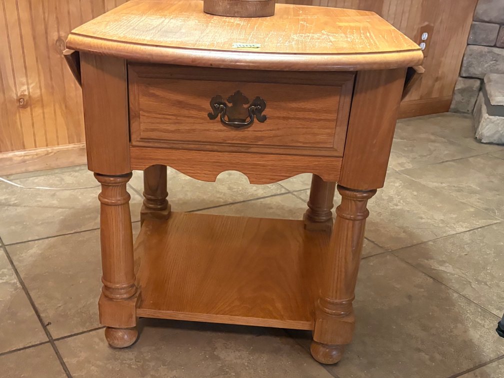 Wood End Table (2)