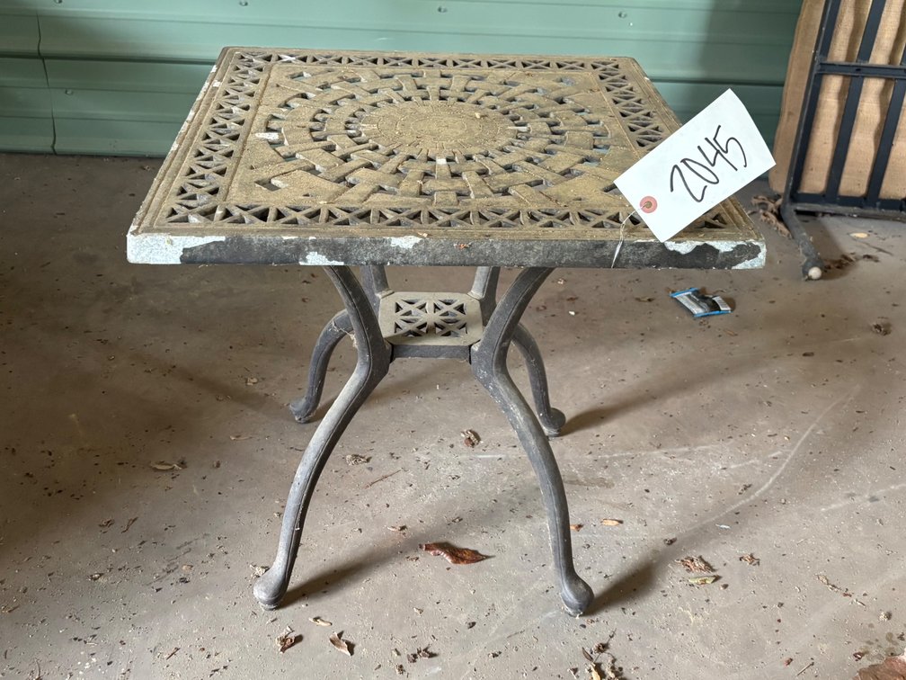 Metal Patio Side Table
