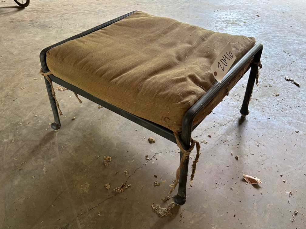 Metal Patio Ottoman