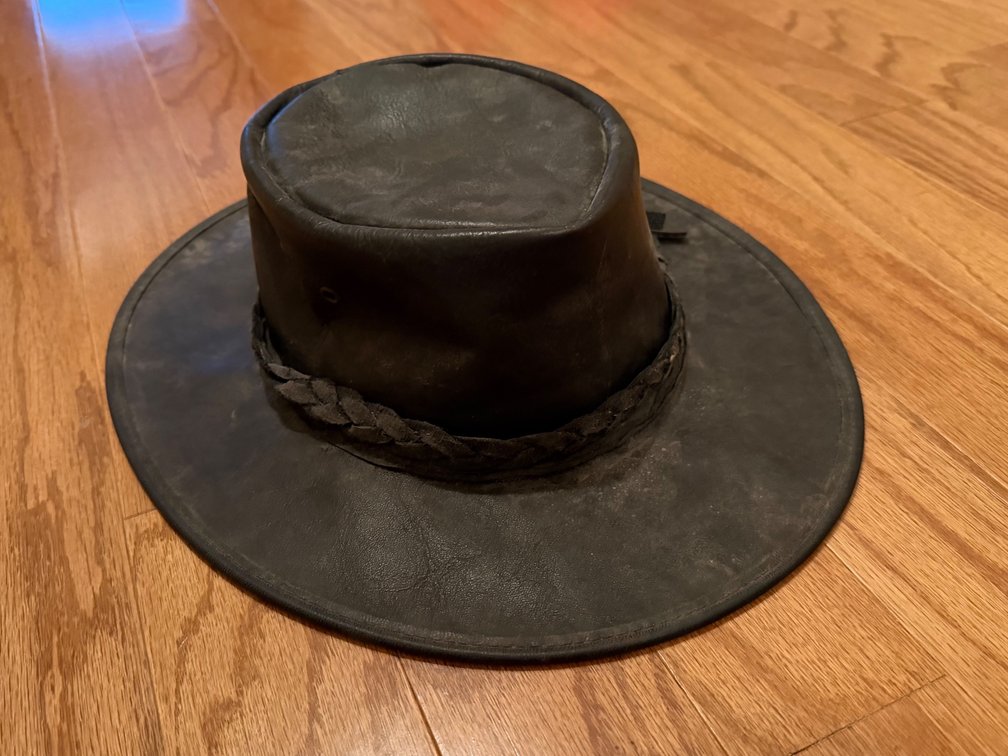Leather hat