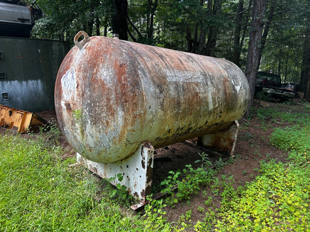 Large propane tank