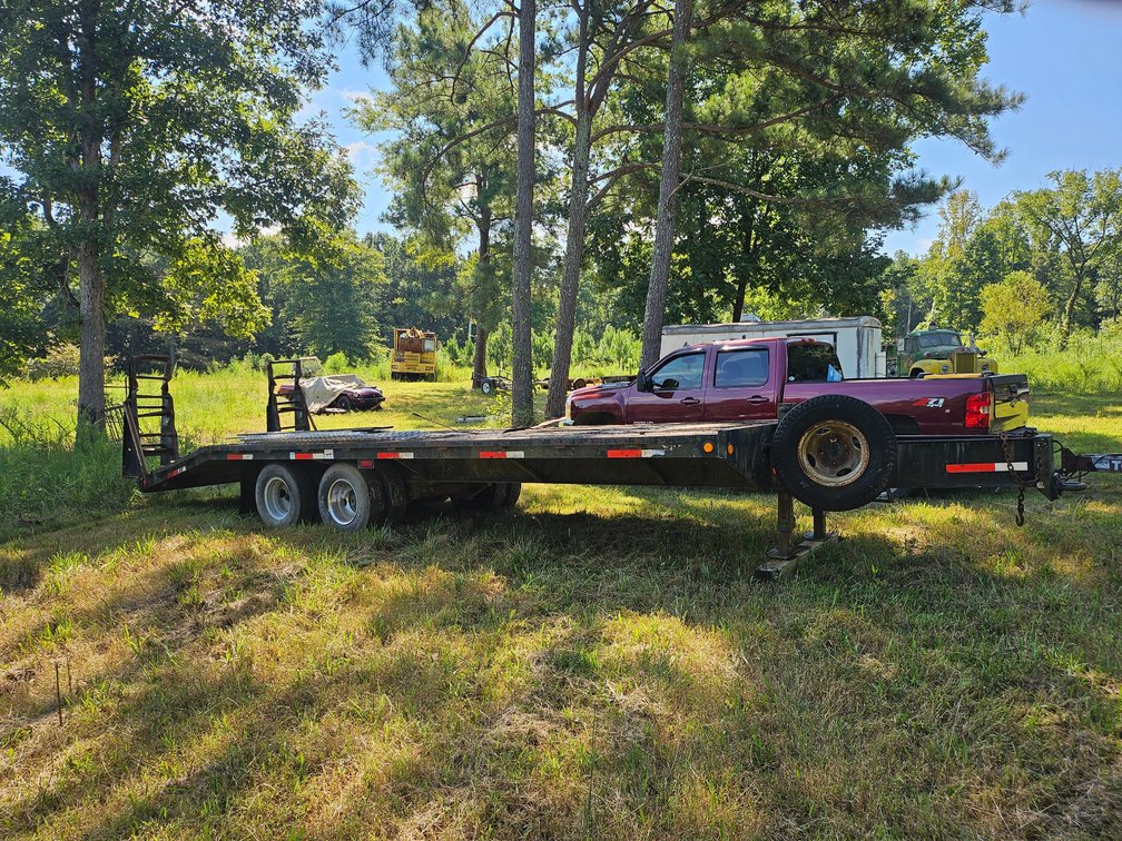 25ft dual tandem pintle hitch trailer