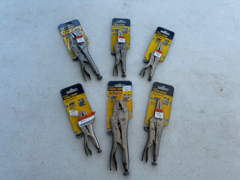 (6) Irwin vise-grips