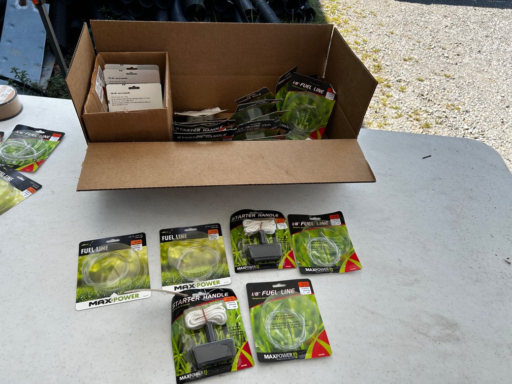 Starter handles, fuel lines and more