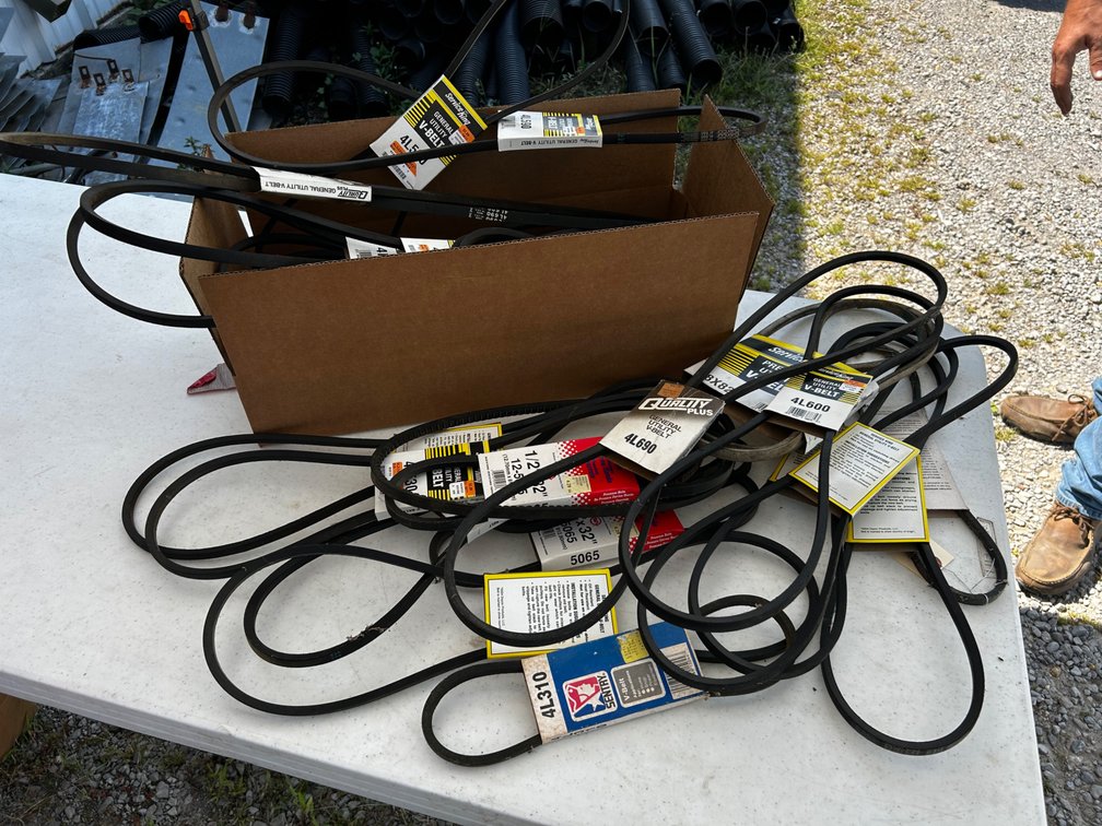 Box of belts