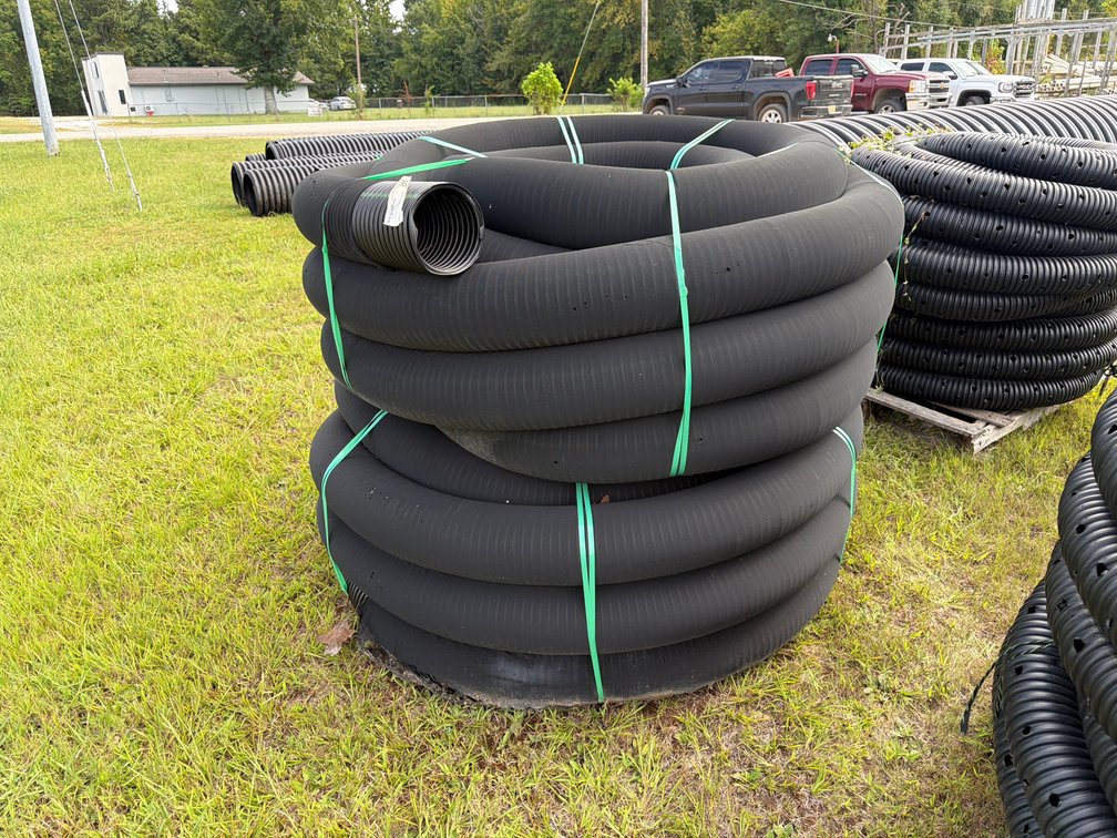 6” corrugated pipe in sleeve