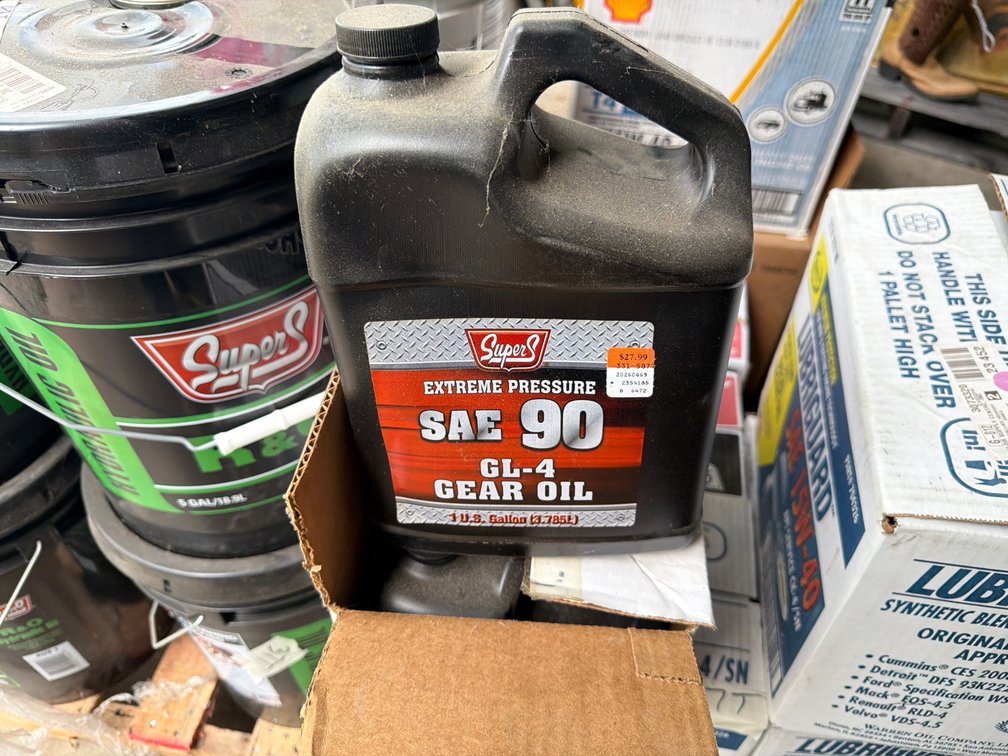 3 gallons gear oil 6 gallon 15w40