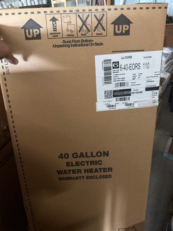 Reliance 40 Gallon Water Heatet