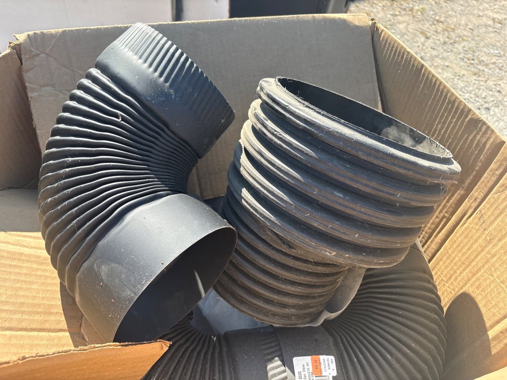 Box of assorted stove pipe