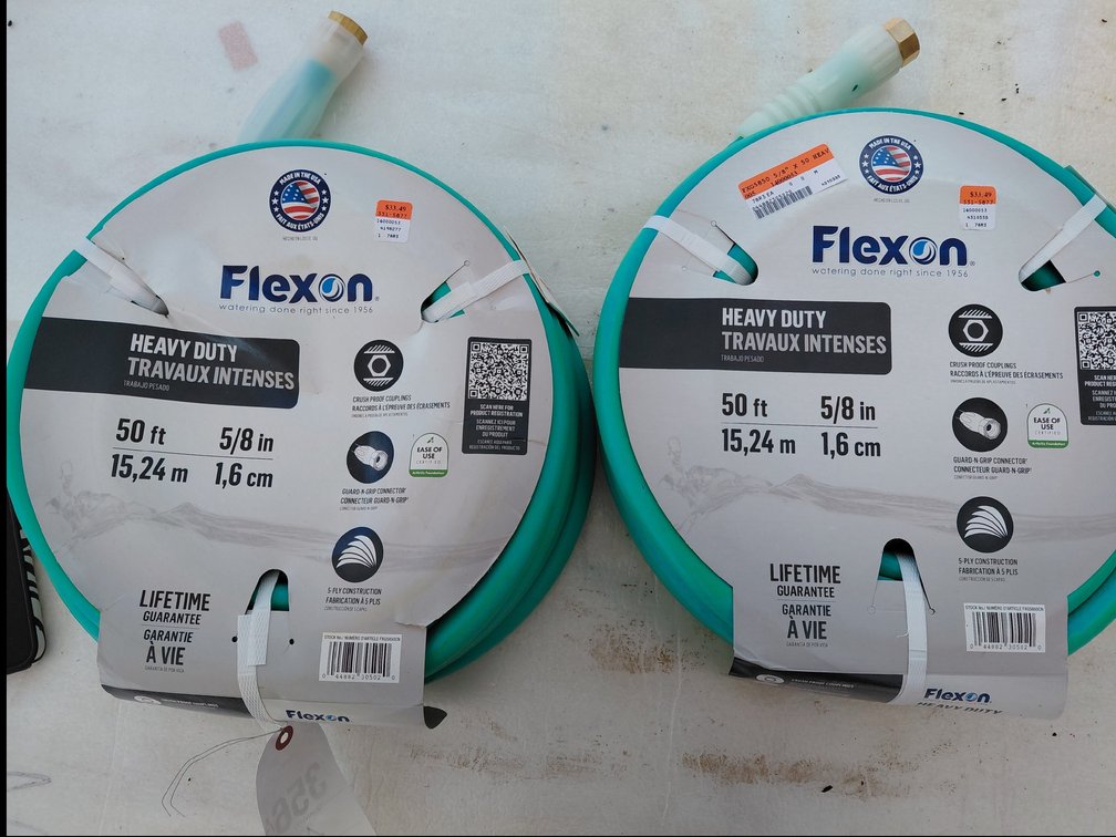 (2)Water Hose 50ft 5/8"