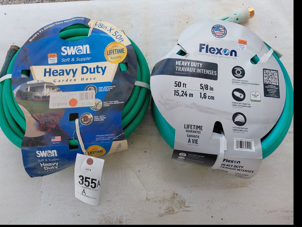 (2) Water Hose 50ft 5/8"