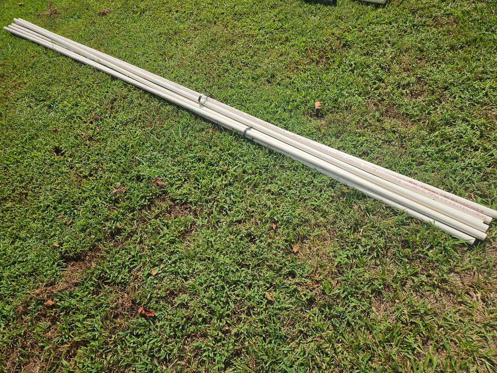 7 pieces 1/2 inch Pvc pipe appz 10 ft