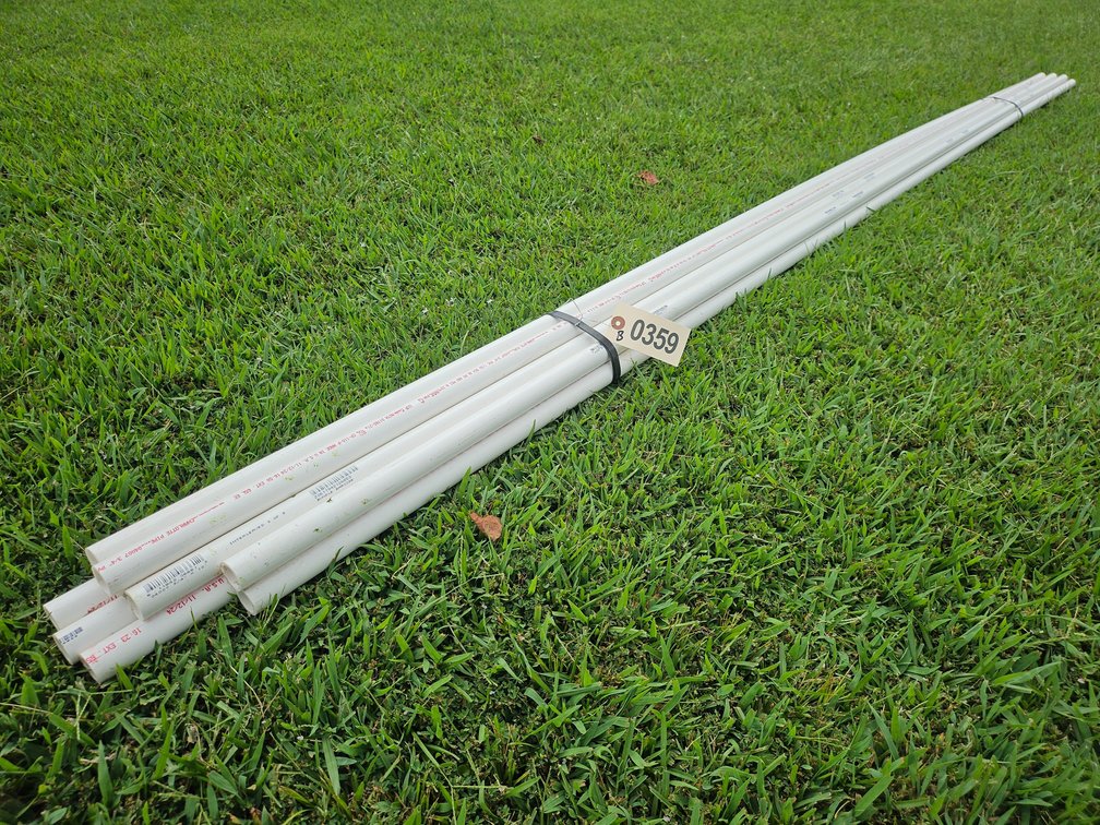 8 pieces 3/4 inch PVC appx 10 ft