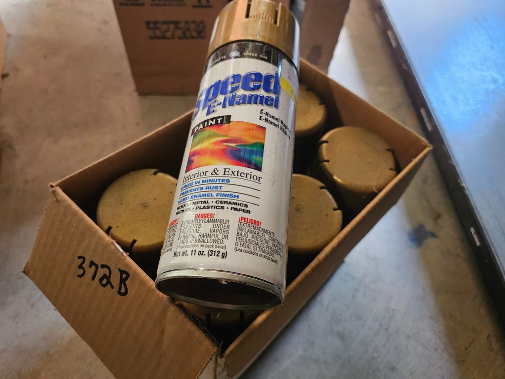 6 cans gold spray paint