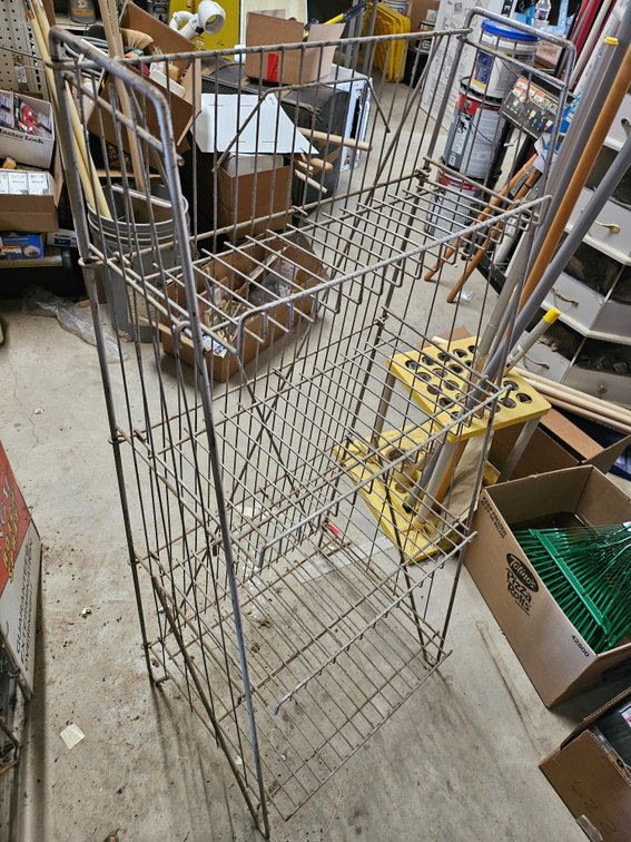 (5) Four shelf wire racks