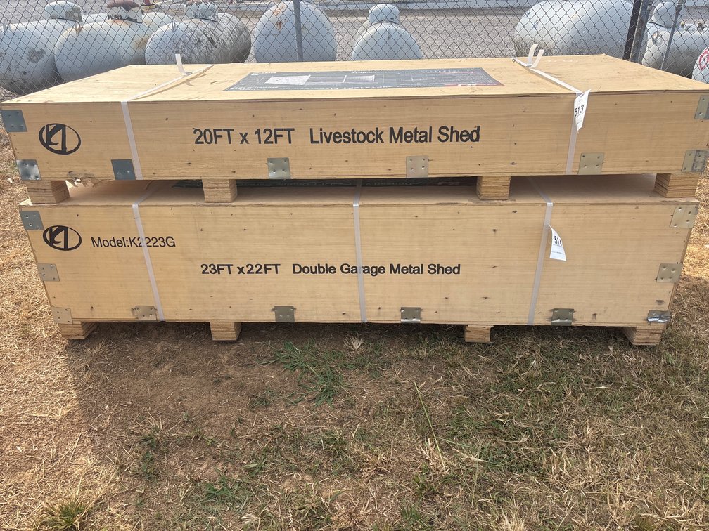 (1) 23’ x 22’ Double Garage Metal Shed Kit