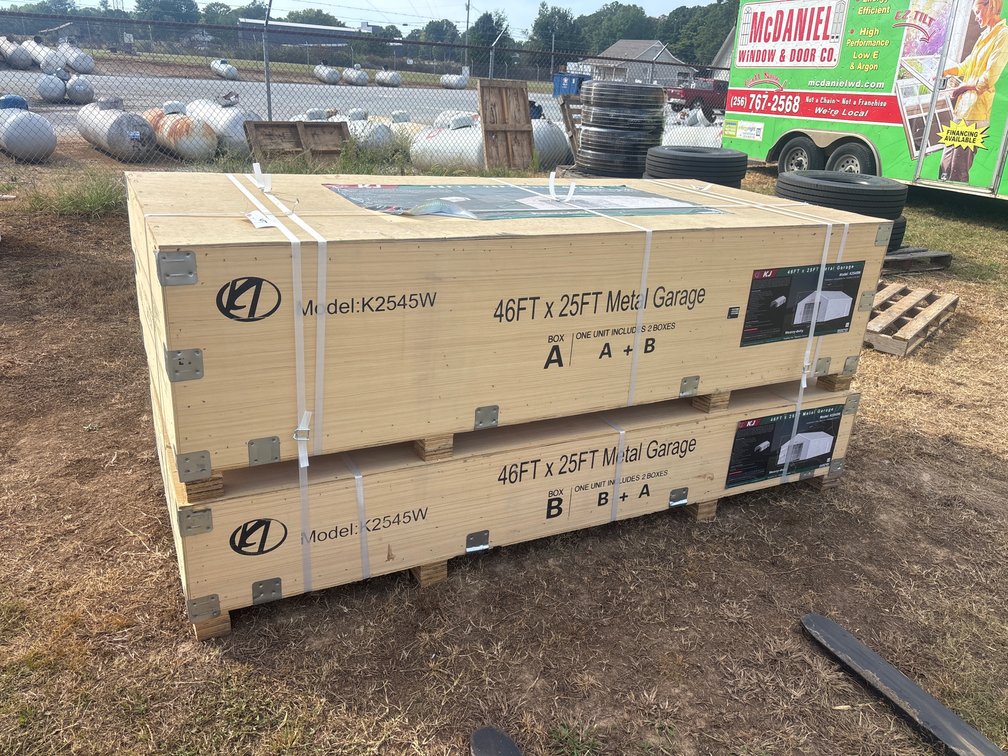 (1) 46’ x 25’ Metal Garage Kit