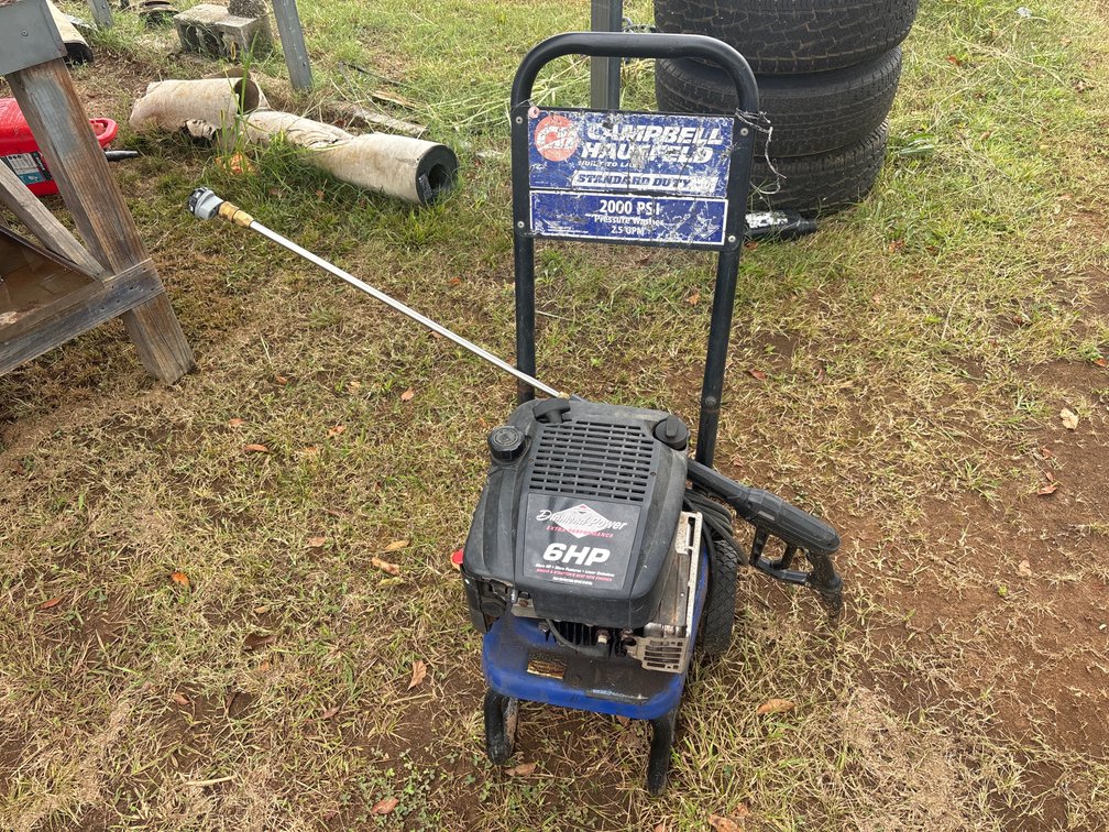 6HP 2000 PSI Pressure Washer
