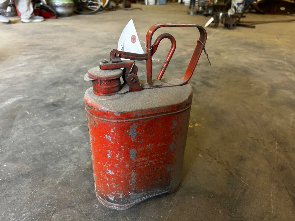 Vintage safety gas or oil can