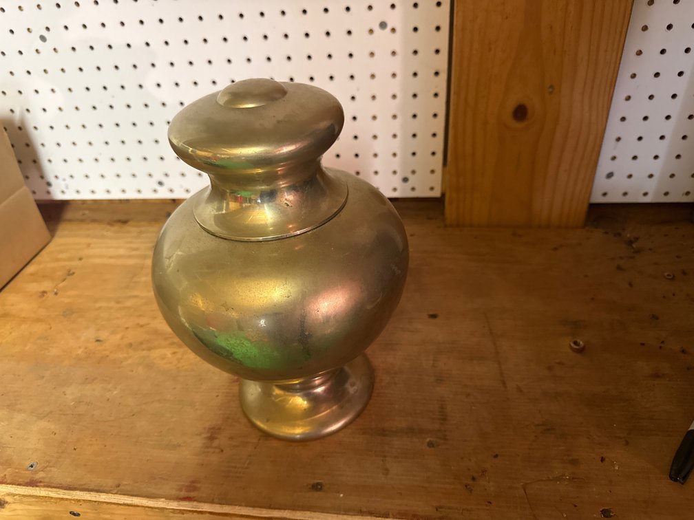 Brass urn