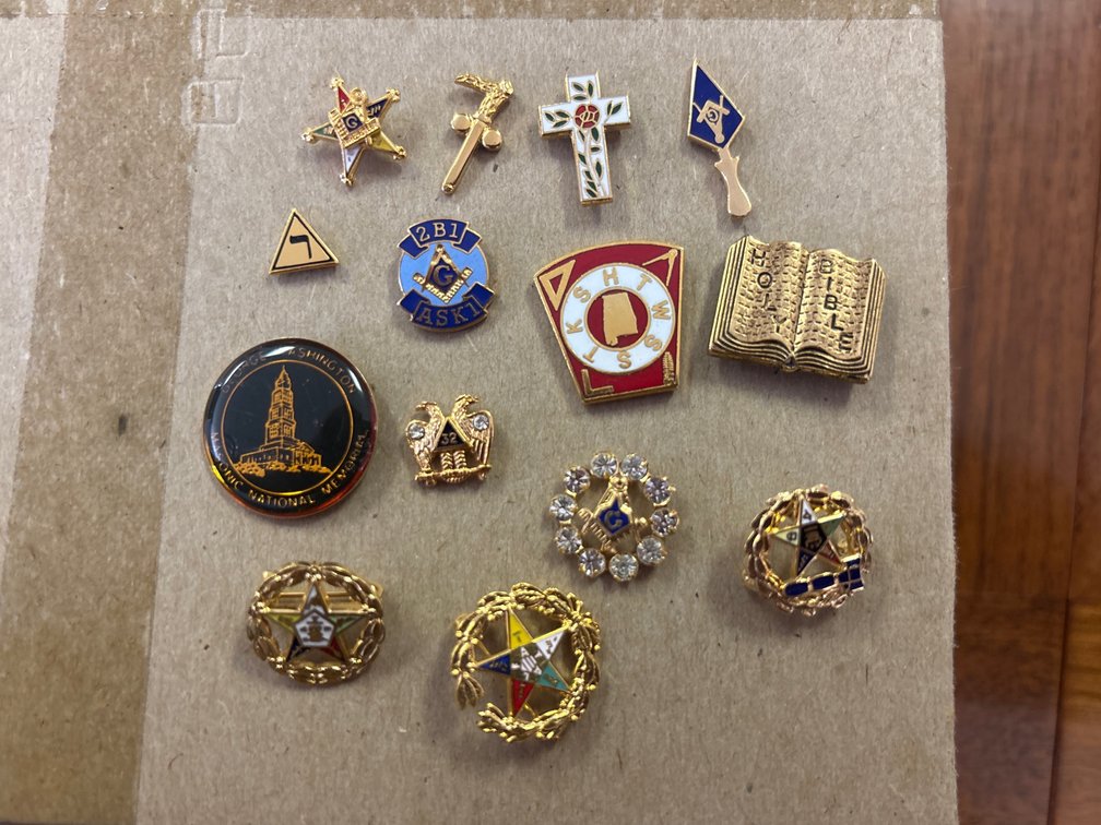Assorted Masonic Pins