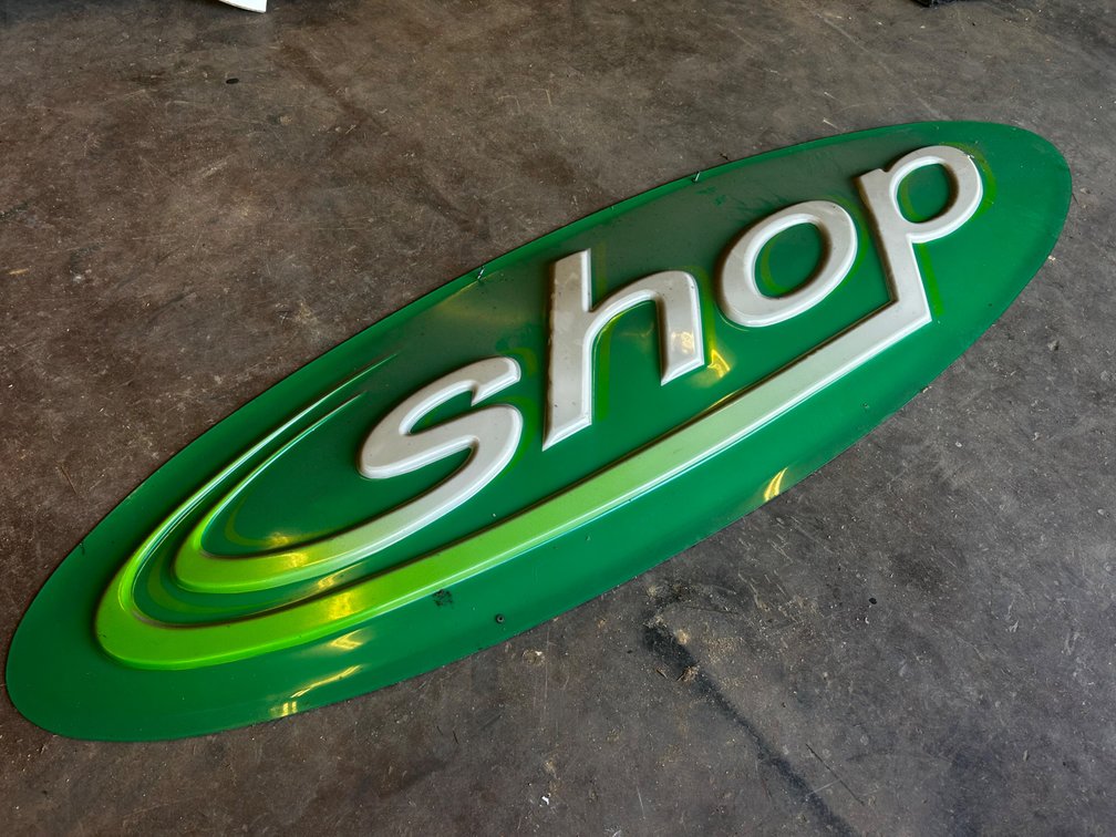 Large “Shop” sign