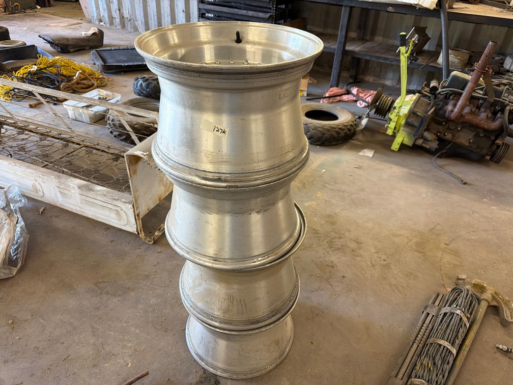 (4) 8 lug aluminum wheels