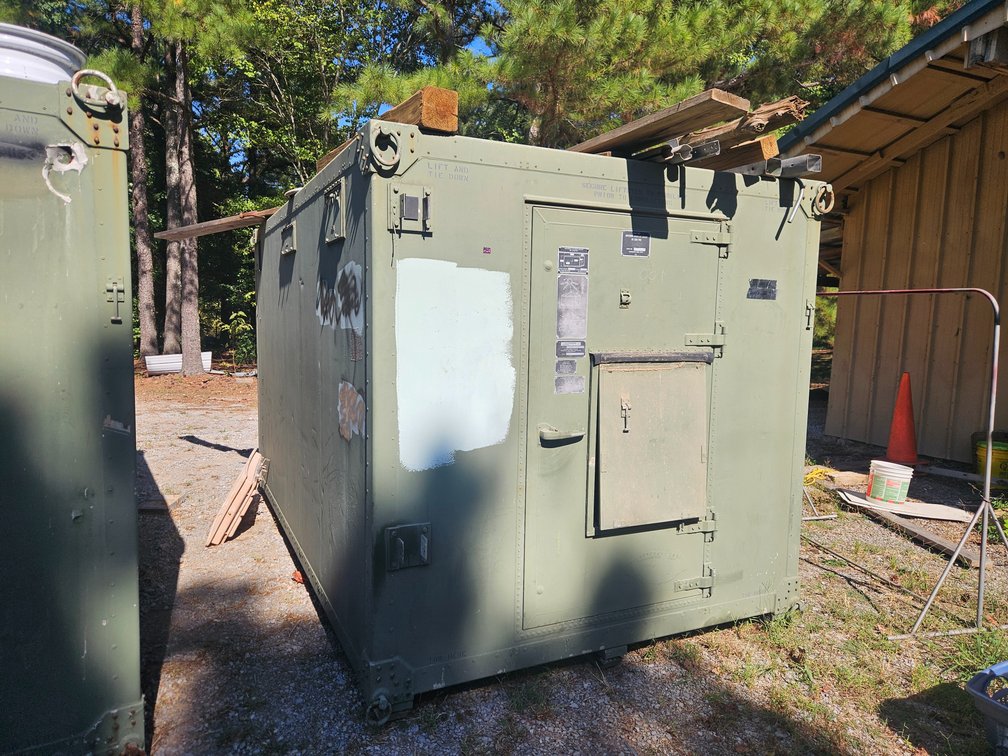 Old military container & contents