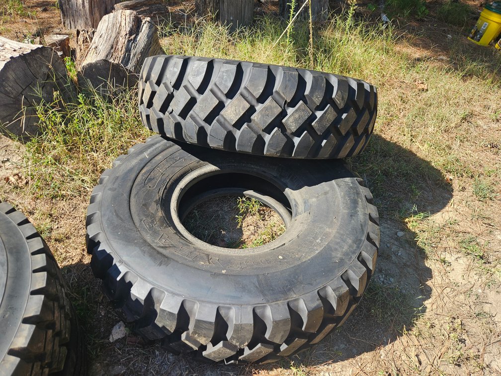 (2) Goodyear 14.00r22.5 tires