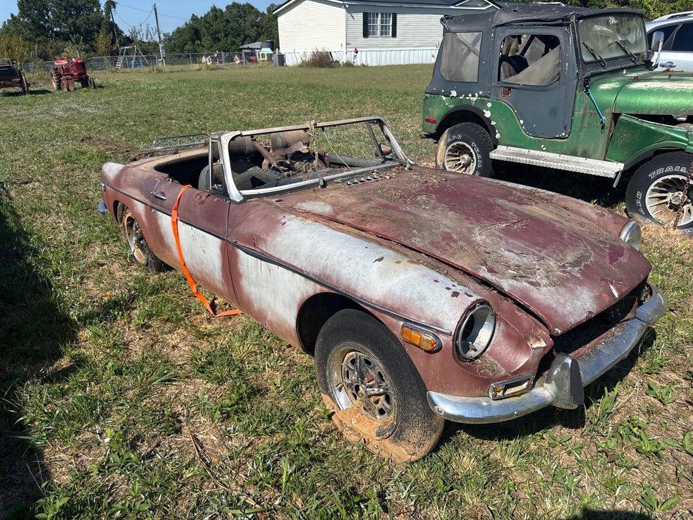 1973 MG car chassis