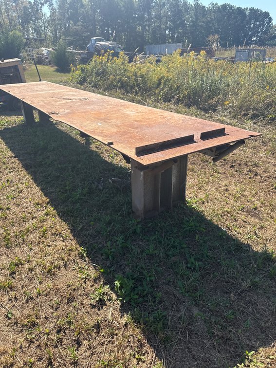 4’x 20’8” steel table