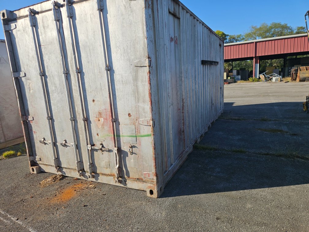20 ft shipping container with contents